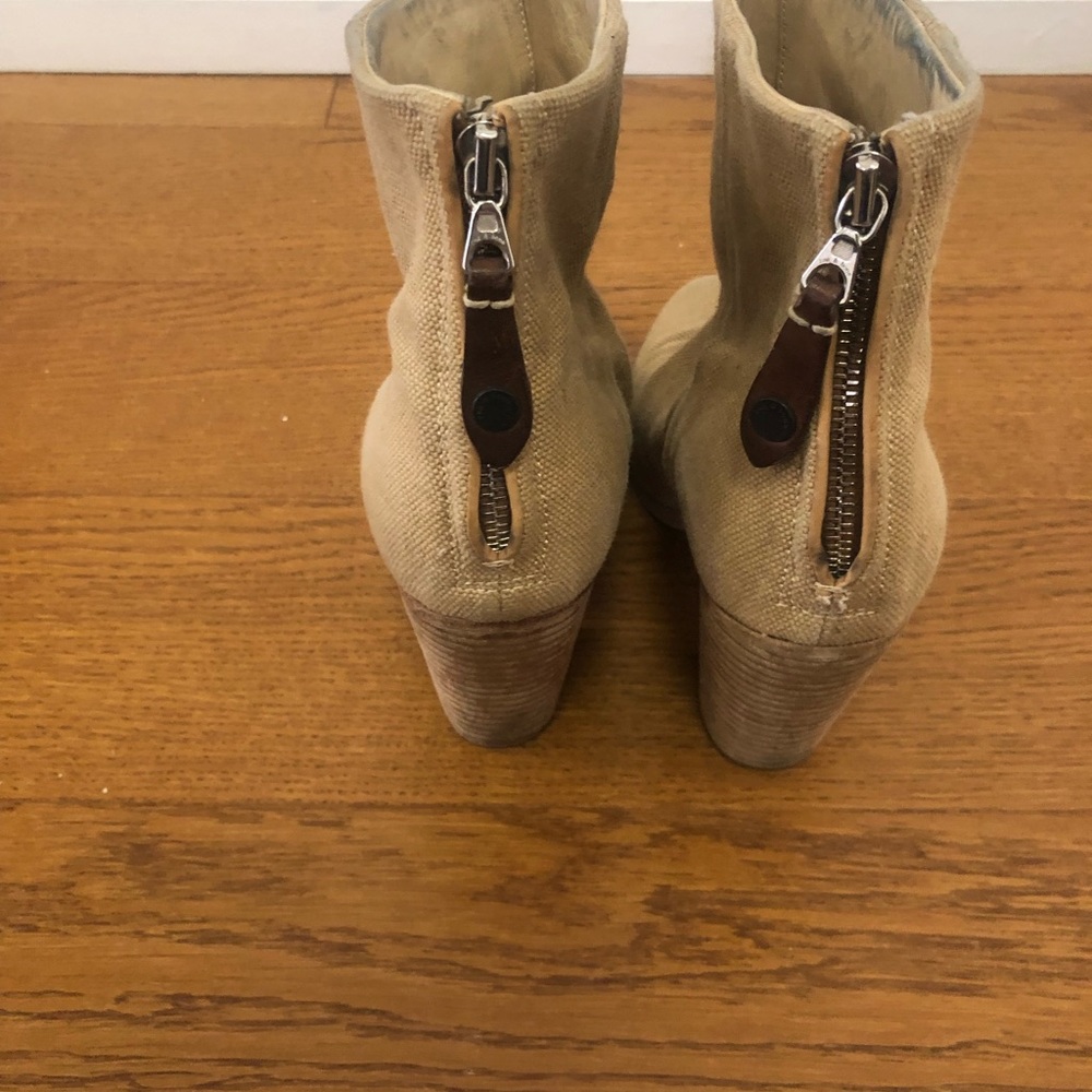 Rag & Bone Newbury Bootie In Tan Canvas - image 3